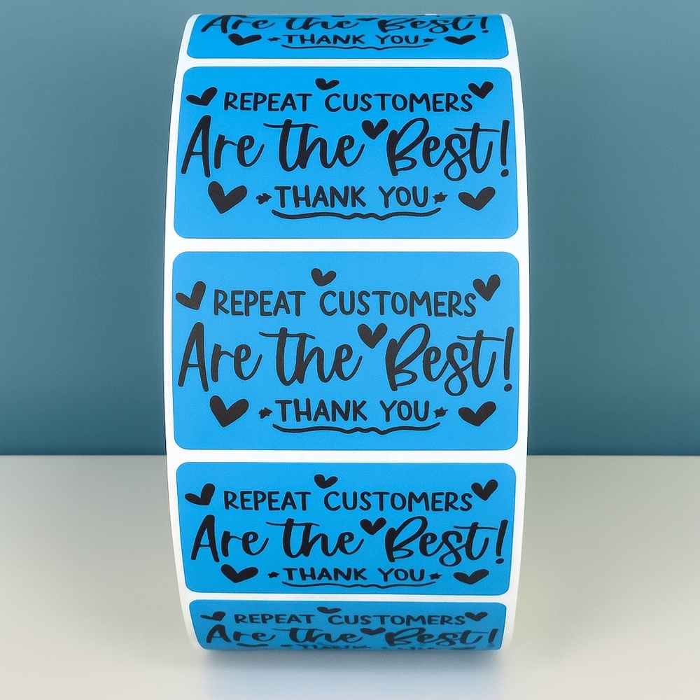 Repeat Customers Are the Best Stickers – Thank You Labels for Small Business - Picture 9 of 11